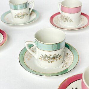 Vintage Espresso Cups, Set 6